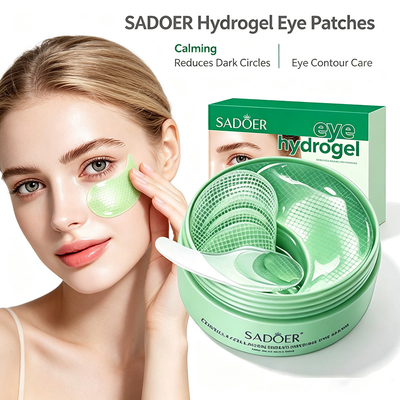 Collagen Under Eye Patches - 60pcs SADOER Centella Asiatica Collagen Eye