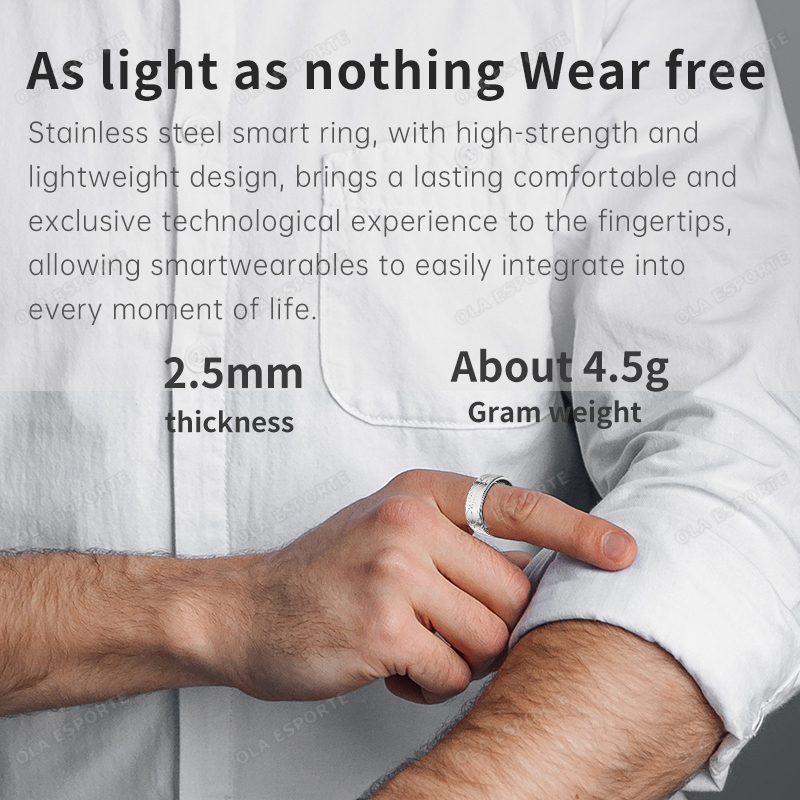 Stainless Steel Smart Ring Wat - đánh giá và giá Health Monitors