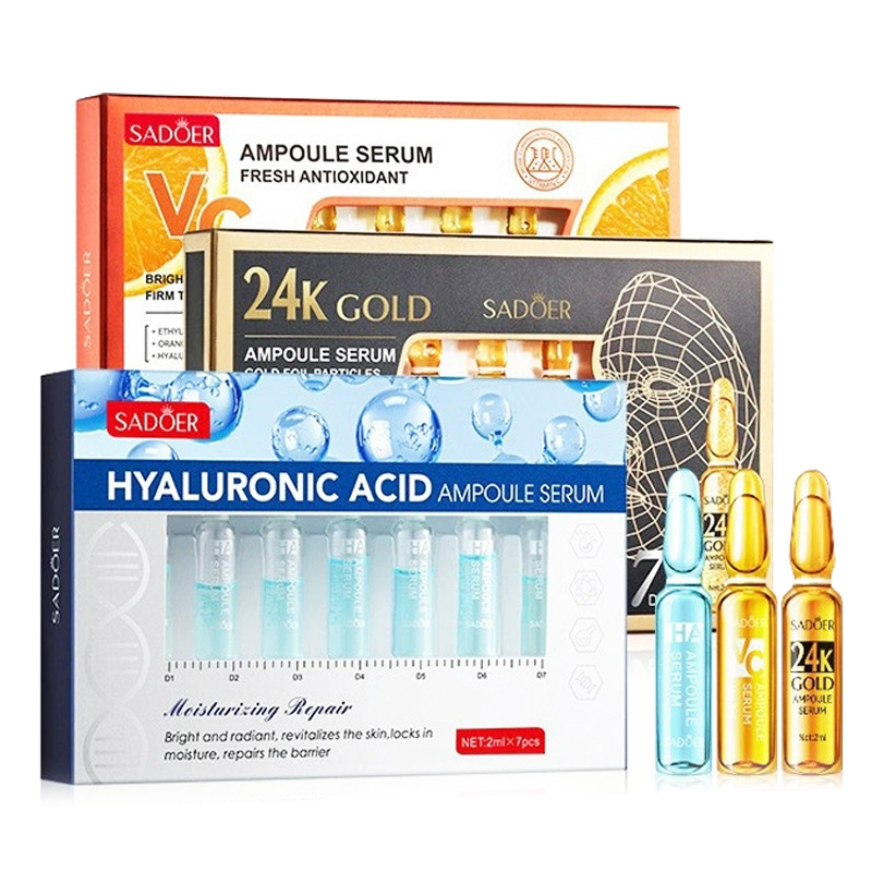 7pcs/Kit SADOER Ampoule Vitami - đánh giá và giá Hyaluronic Acid Facial Serum